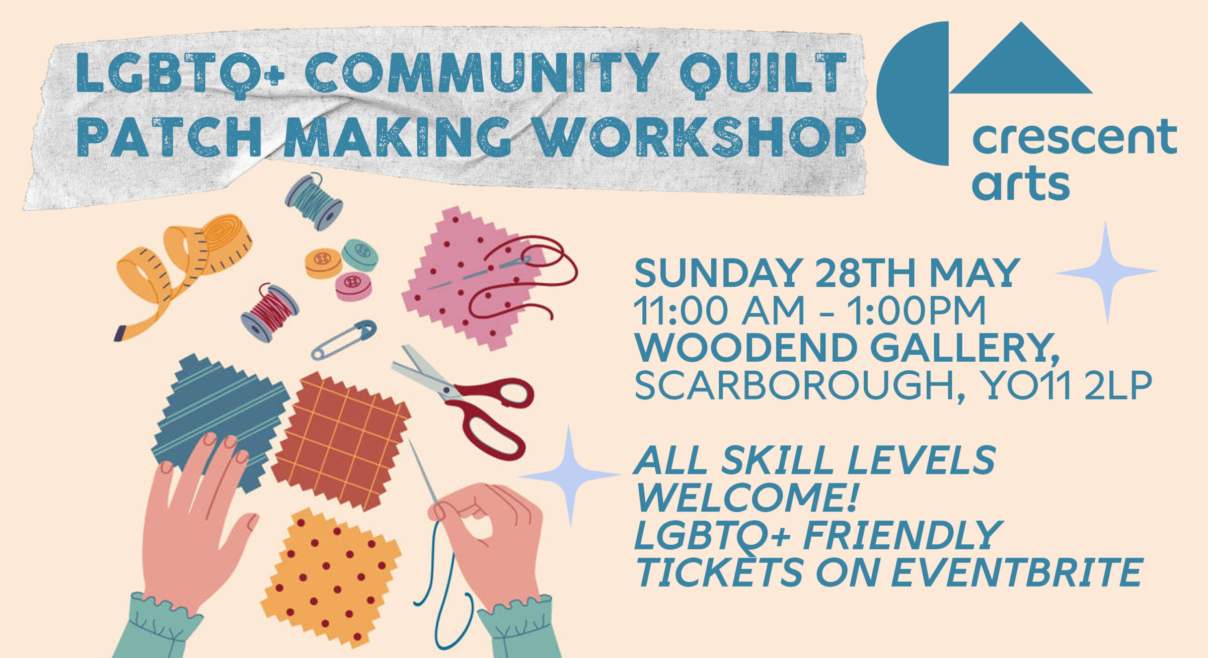 LGBTQ+ COMMUNITY QUILT PATCH MAKING WORKSHOP with Hold It Up Collective ...